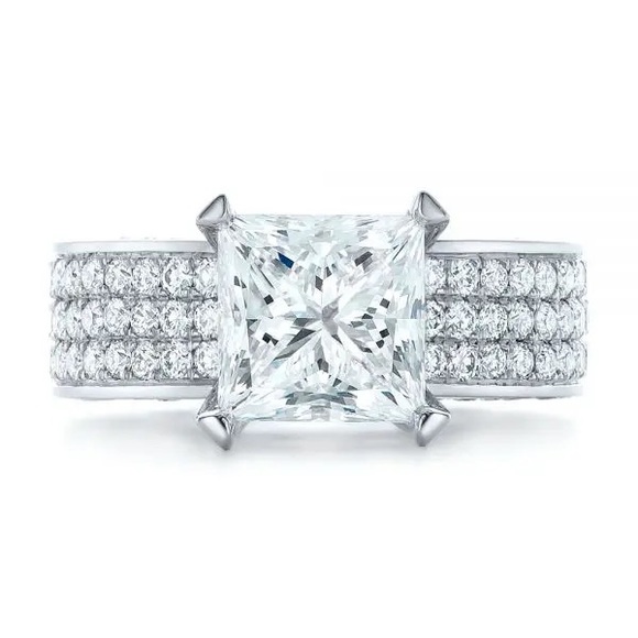 New Woman’s 925 Silver Wedding Diamond Ring 💍 - Picture 3 of 6